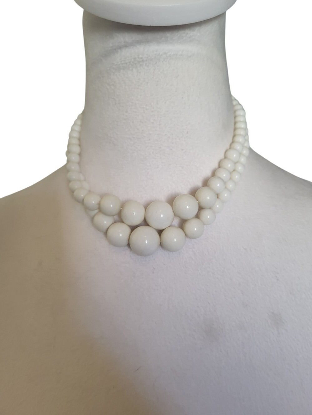 Fashion Bead Necklace White